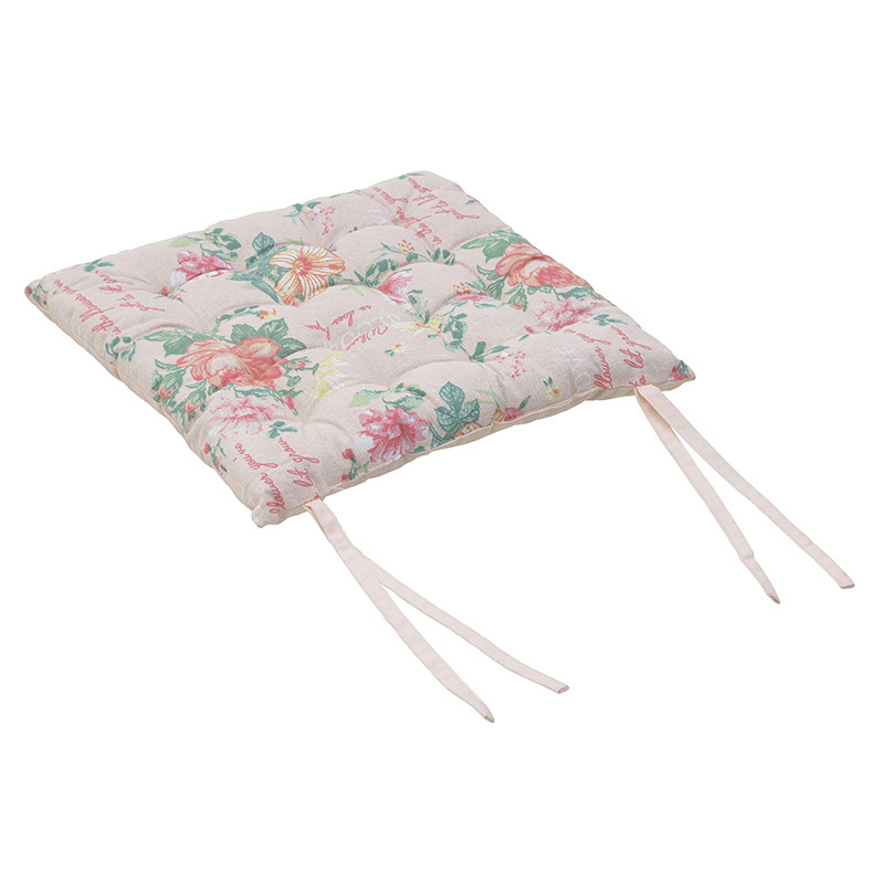 Μαξιλάρια διακοσμητικά agiovlasitishome - ΣΗΜΑΝΤΙΚΟ: Σε περίπτωση διαφοράς τιμής από το κατάστημα ισχύει παντα και μόνο η τιμή του καταστήματος Inart Μαξιλάρι Καρέκλας Υφασμάτινο Λουλούδια 40Χ40Χ3 6-