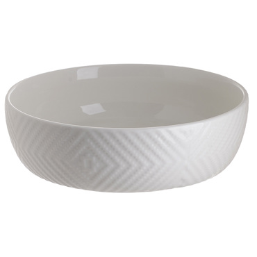 Inart Μπολ Πορσελάνινο Λευκό Δ25Χ7EK 6-60-476-0026