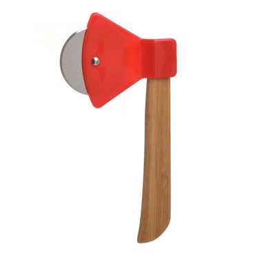 Click Κόφτης Πίτσας Ξύλινος/Μεταλλικός Φυσικός/Κόκκινος 20Χ10Χ2 6-60-560-0168