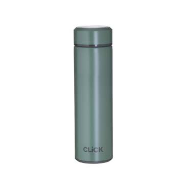 Click Θερμός Μεταλλικός σε Σκούρο Πράσινο 450ml Φ7x23cm 6-60-624-0005