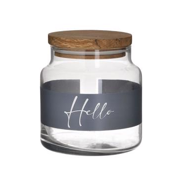 Click Δοχείο Αποθήκευσης 'Hello' με Καπάκι Γυάλινο 635ml Δ10Χ11 6-60-961-0075