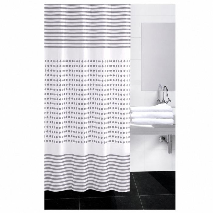 Click Kourtina Baniou Plastiki Ggri 180x180cm 6-65-560-0013
