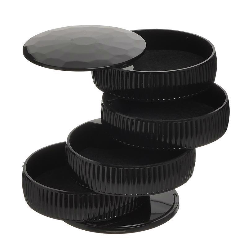 Διακοσμητικά Επιτραπέζια agiovlasitishome - ΣΗΜΑΝΤΙΚΟ: Σε περίπτωση διαφοράς τιμής από το κατάστημα ισχύει παντα και μόνο η τιμή του καταστήματος Click Μπιζουτιέρα PL 4 Θέσεων Γραμμές Μαύρη Δ11Χ12 6-70