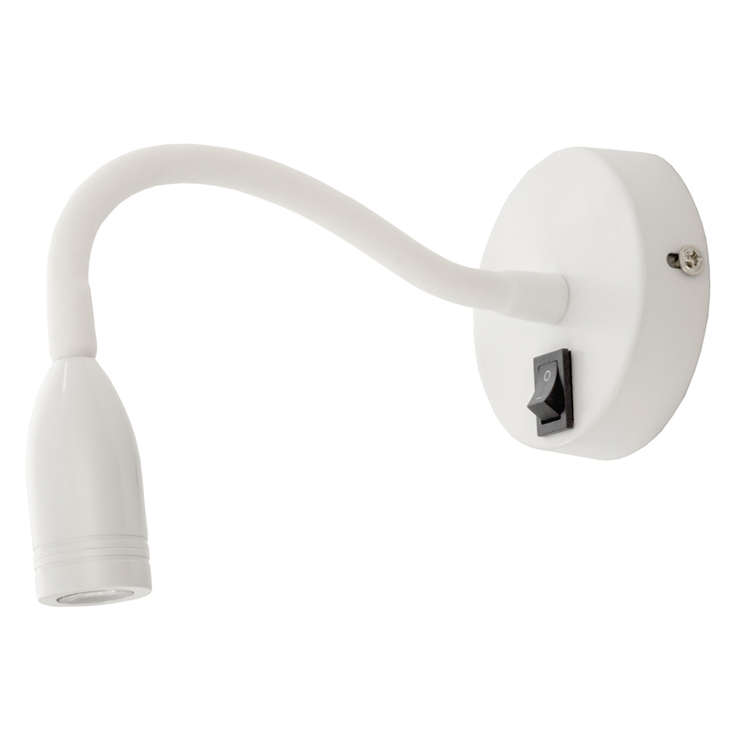 INLIGHT ΦΩΤΙΣΤΙΚΟ ΤΟΙΧΟΥ ΣΠΙΡΑΛ ΜΕΤΑΛΛΙΚΟ LED ΛΕΥΚΟ 3W/3000K 8x24cm 1034