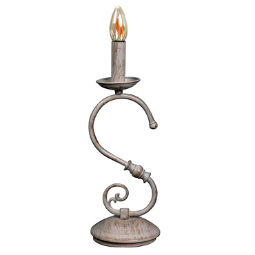 Inlight Επιτραπέζιο Φωτιστικό Μεταλλικό Λευκή Πατίνα E14 Φ15X24/37cm 3445