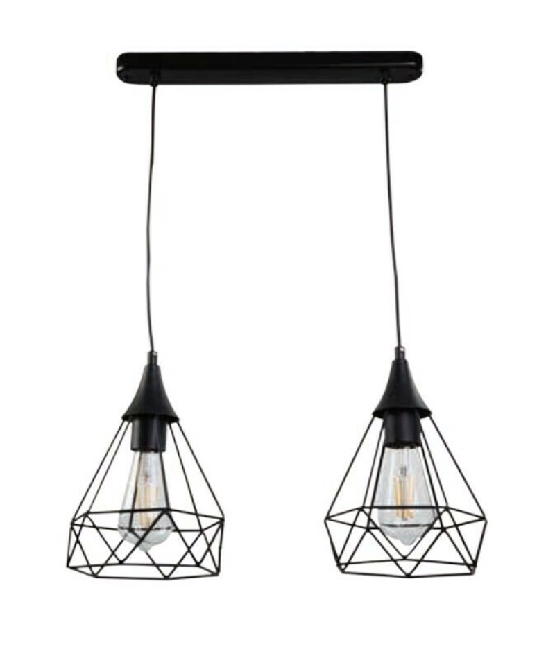 INLIGHT ΔΙΦΩΤΟ ΦΩΤΙΣΤΙΚΟ ΟΡΟΦΗΣ ΜΕΤΑΛΛΙΚΟ ΠΛΕΓΜΑ ΜΑΥΡΟ 