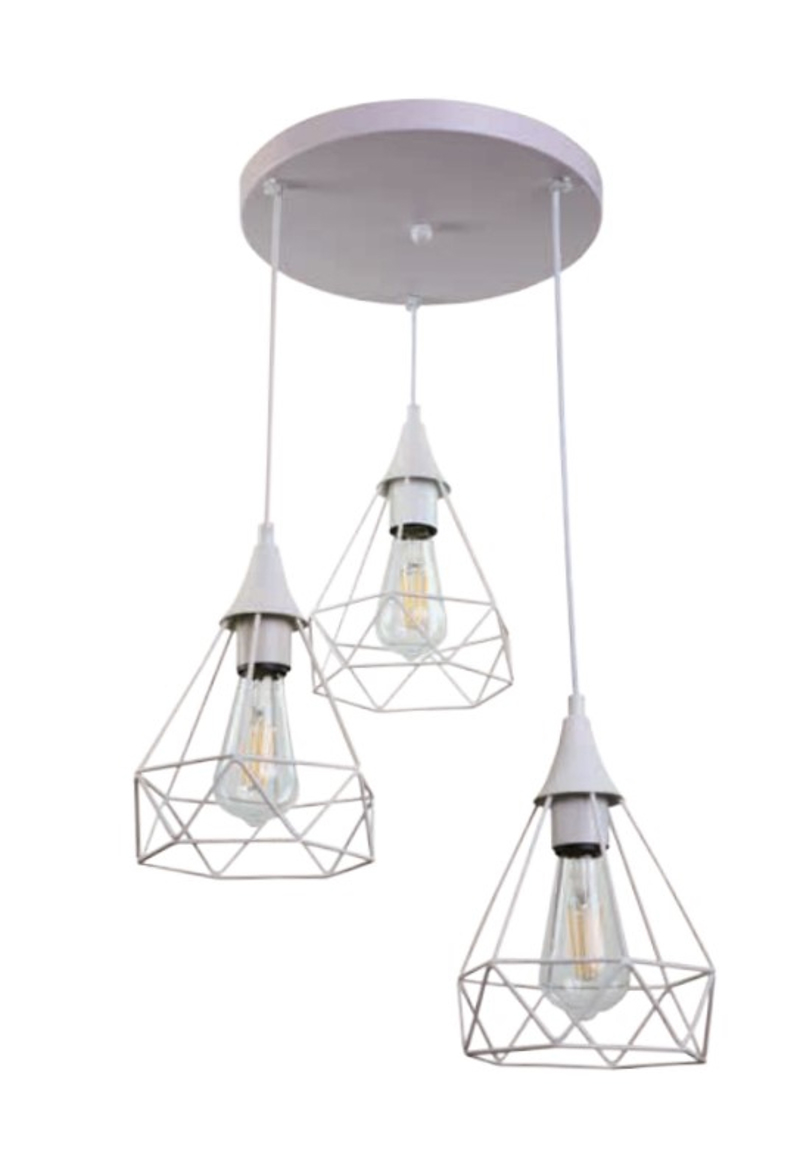 INLIGHT ΤΡΙΦΩΤΟ ΦΩΤΙΣΤΙΚΟ ΟΡΟΦΗΣ ΜΕΤΑΛΛΙΚΟ ΠΛΕΓΜΑ ΛΕΥΚΟ