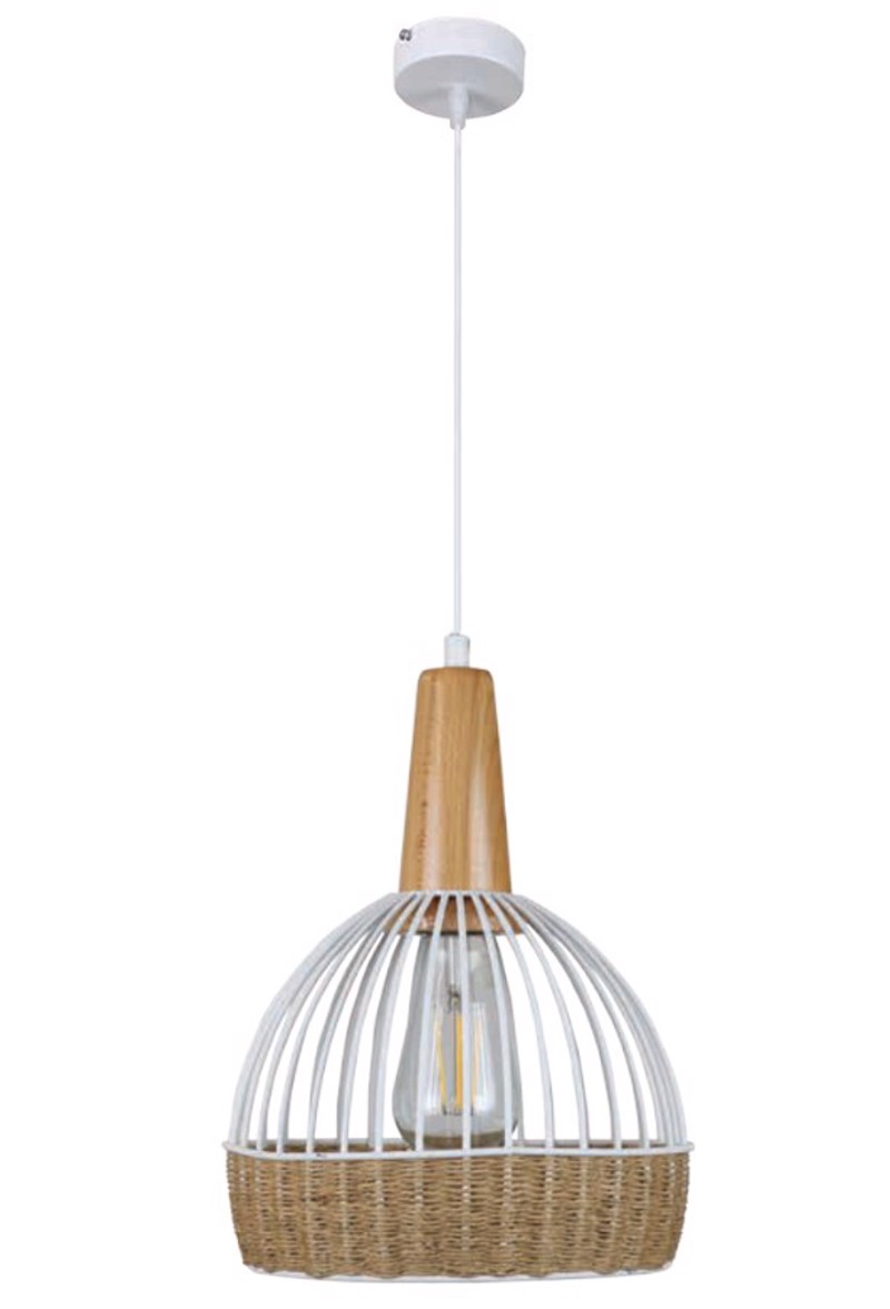 INLIGHT ΦΩΤΙΣΤΙΚΟ ΟΡΟΦΗΣ VINTAGE ΛΕΥΚΟ ΑΠΟ ΜΕΤΑΛΛΟ ΚΑΙ 