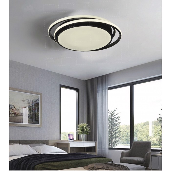 INLIGHT PLAFONIERA OROFIS ALOuMINIOu LED 36W  2900lm/4000K F50CM 42172-MAuRO