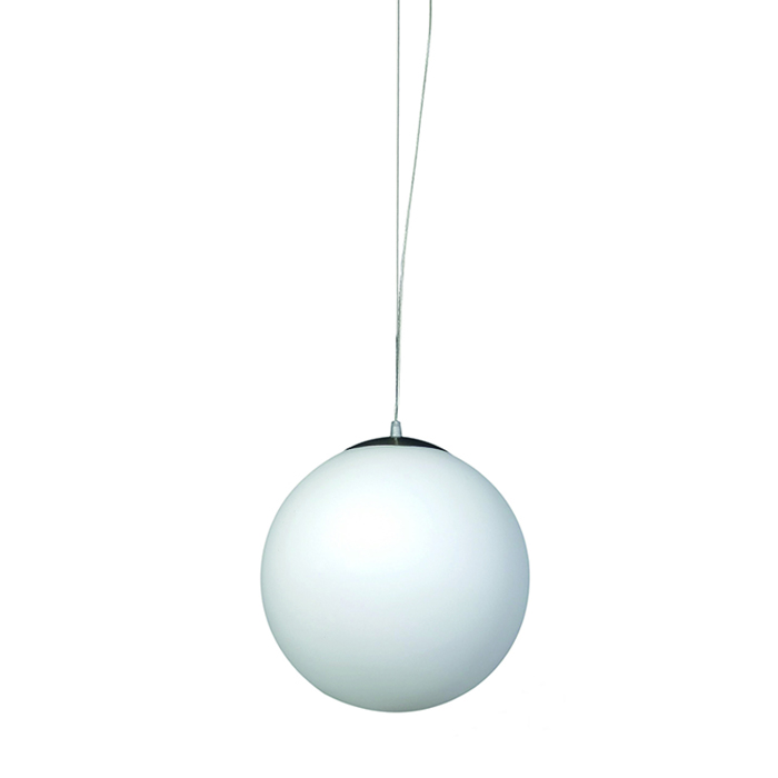 INLIGHT FOTISTIKO OROFIS GALINO SFAIRIKO LEuKI OPALINA E27 F40cm 4253B