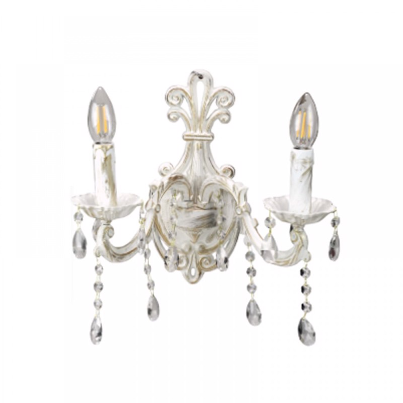 inLight - ΣΗΜΑΝΤΙΚΟ: Σε περίπτωση διαφοράς τιμής από το κατάστημα ισχύει παντα και μόνο η τιμή του καταστήματος Inlight Δίφωτη Απλίκα Τοίχου Μεταλλική Μπεζ E14 30X30cm