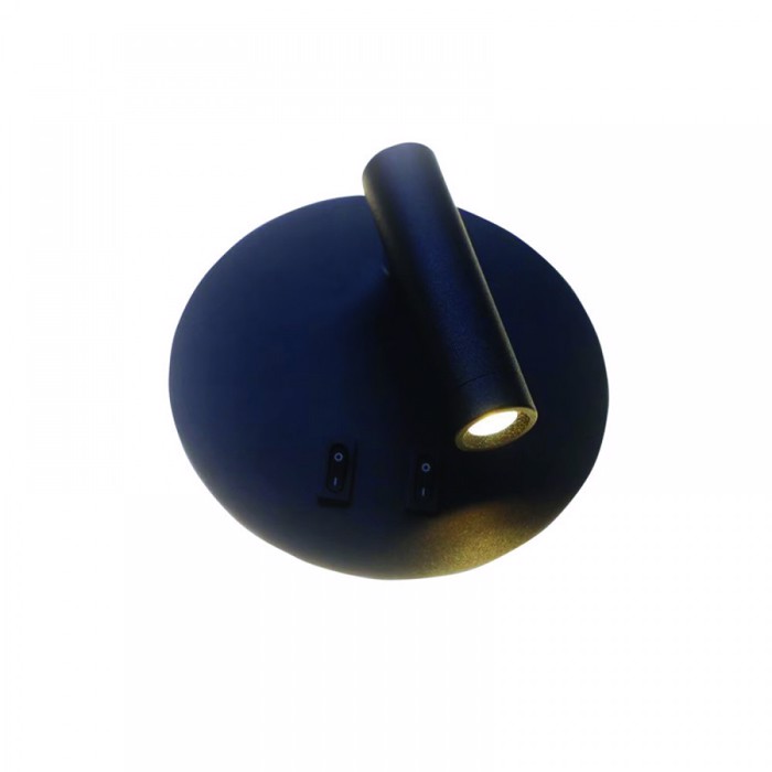 INLIGHT FOTISTIKO TOIXOu LED METALLIKO 3W+6W 14X9CM 43418-MAuRO