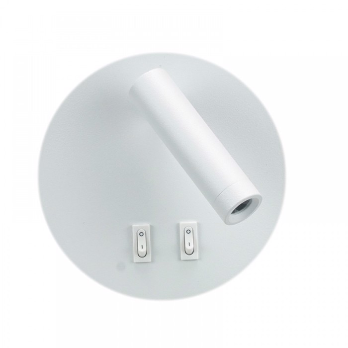 INLIGHT FOTISTIKO TOIXOu LED METALLIKO 3W+6W 14X9CM 43418-LEuKO
