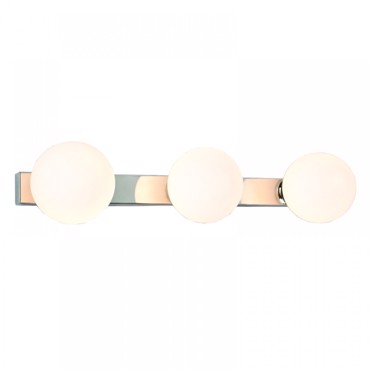 INLIGHT 3ΦΩΤΟ ΕΠΙΤΟΙΧΙΟ ΦΩΤΙΣΤΙΚΟ ΜΠΑΝΙΟΥ ΧΡΩΜΙΟ/ΛΕΥΚΗ ΟΠΑΛΙΝΑ G9 46cm 43420-3Φ