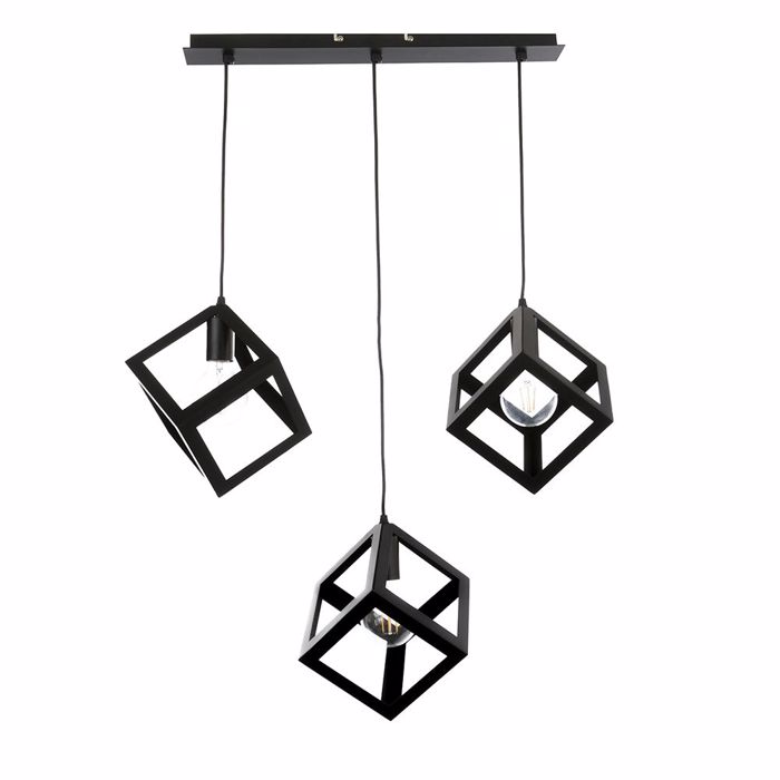 INLIGHT TRIFOTO FOTISTIKO OROFIS KuBOS METALLIKO MAuRO RAG E27 4400-3