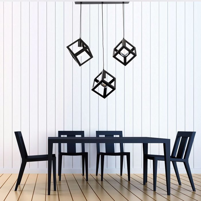 INLIGHT TRIFOTO FOTISTIKO OROFIS KuBOS METALLIKO MAuRO RAG E27 4400-3