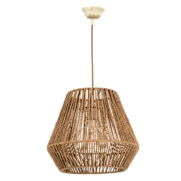 INLIGHT ΦΩΤΙΣΤΙΚΟ ΟΡΟΦΗΣ ΚΡΕΜΑΣΤΟ ΣΧΟΙΝΙ E27 Φ32x28cm 4502