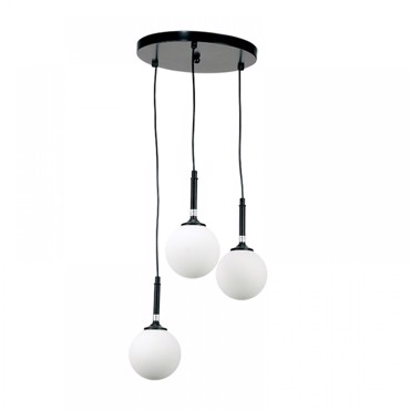 INLIGHT 3 ΦΩΤΟ ΦΩΤΙΣΤΙΚΟ ΟΡΟΦΗΣ ΜΕ ΡΟΖΕΤΑ ΜΕΤΑΛΛΙΚΟ ΜΑΥΡΟ G9 4514-3