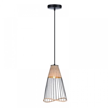 Inlight Φωτιστικό Οροφής Κρεμαστό Ρατάν E27 Φ23X36cm 4529