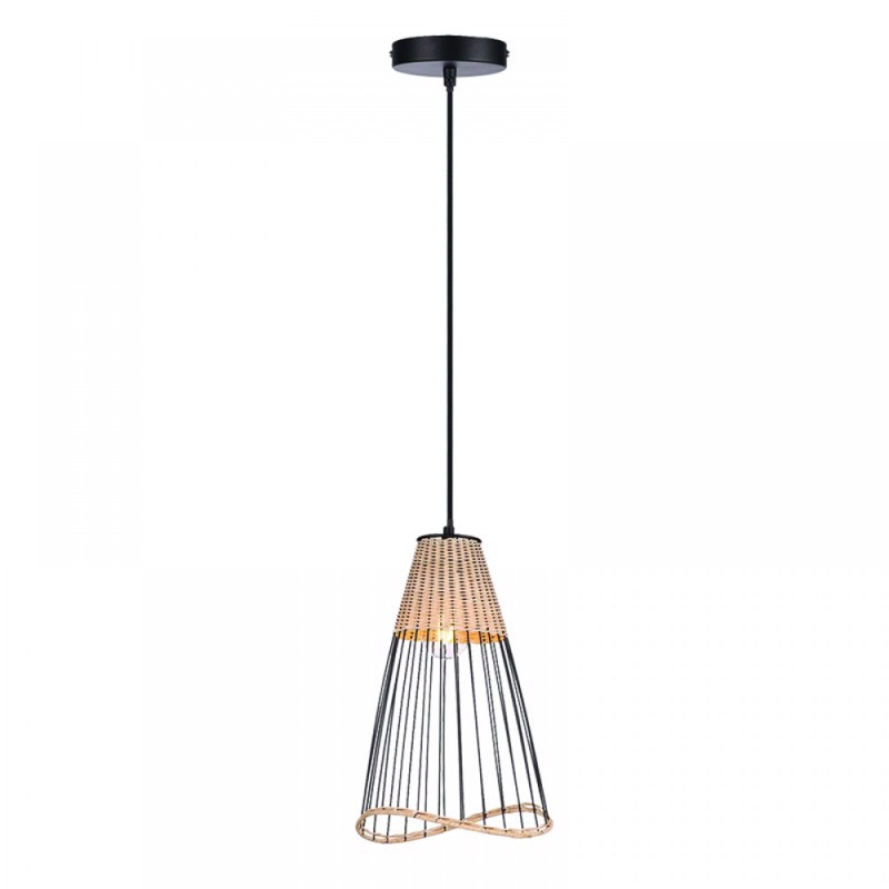 inLight - ΣΗΜΑΝΤΙΚΟ: Σε περίπτωση διαφοράς τιμής από το κατάστημα ισχύει παντα και μόνο η τιμή του καταστήματος Inlight Φωτιστικό Οροφής Κρεμαστό Ρατάν E27 Φ23X36cm 45