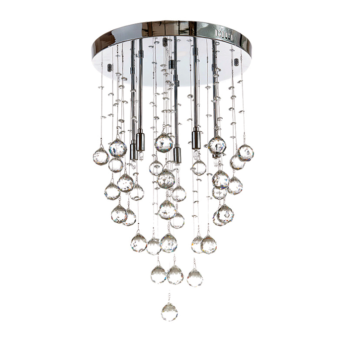 INLIGHT 5FOTO FOTISTIKO OROFIS METALLIKO/KRuSTALLINO XROMIO G9 F40x65cm 5201B