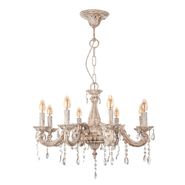 INLIGHT 8ΦΩΤΟΣ ΠΟΛΥΕΛΑΙΟΣ ΜΕΤΑΛΛΙΚΟΣ ΜΠΕΖ ΠΑΤΙΝΑ ΜΕ ΚΡΥΣΤΑΛΛΑ Ε14 5304-8