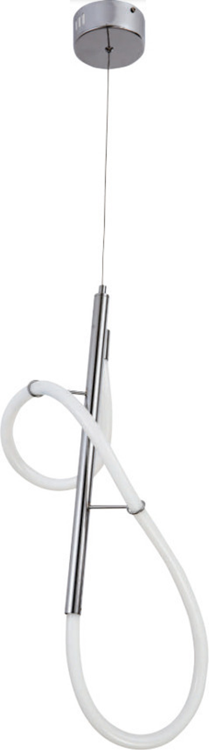 Inlight Fotistiko Orofis Led Metallo me Solina Silikonis Xromio/Lefko 25W 2000Lm/3000K 6015