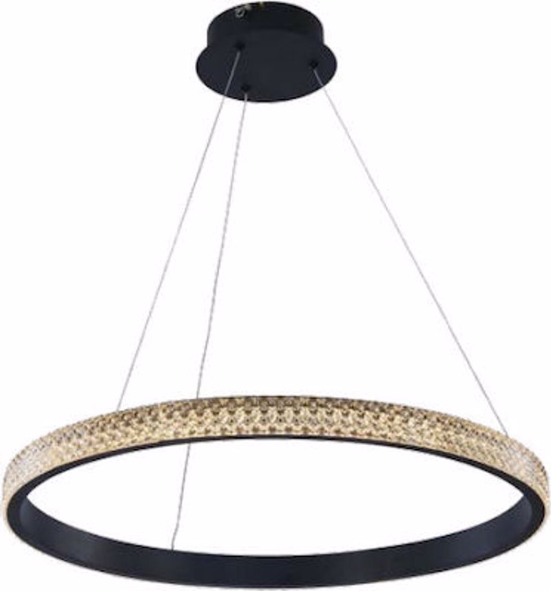 INLIGHT ΦΩΤΙΣΤΙΚΟ ΟΡΟΦΗΣ LED ΑΛΟΥΜΙΝΙΟΥ ΜΑΥΡΟ Φ60cm 56W