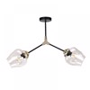 Inlight Difoto Fotistiko Orofis Metalliko/Gyalino Mavro/Xruso E27 6129-2