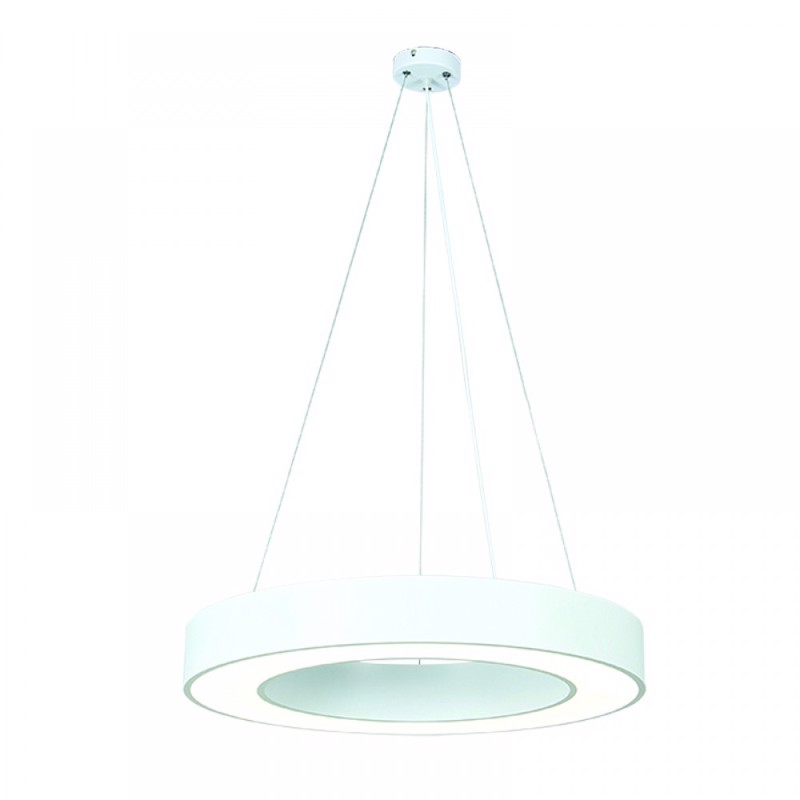 INLIGHT ΦΩΤΙΣΤΙΚΟ ΟΡΟΦΗΣ ΑΛΟΥΜΙΝΙΟΥ LED 75W 6000lm/4000K Φ80CM 6171-80-ΛΕΥΚΟ