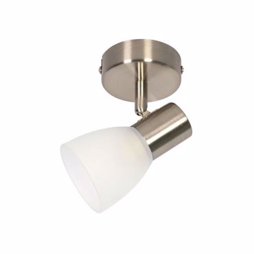 INLIGHT ΜΟΝΟΦΩΤΟ ΣΠΟΤ ΜΕΤΑΛΛΟ/ΓΥΑΛΙ ΟΞΥΝΤΕ E14 12cm 9064-1