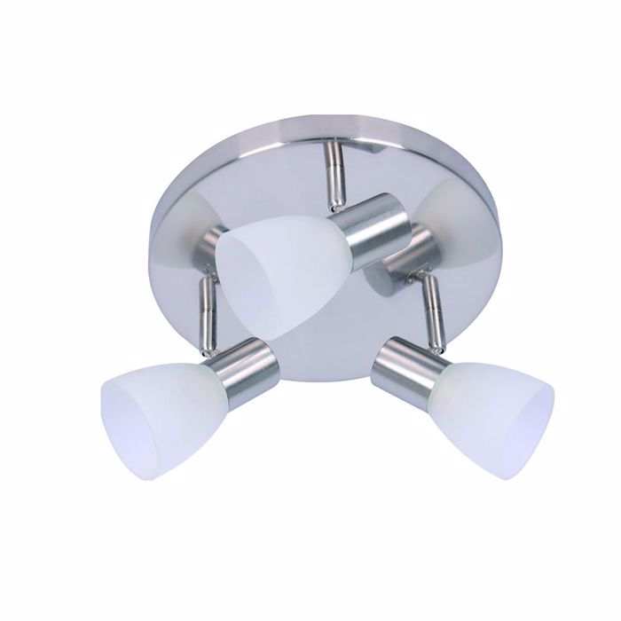 Inlight Trifoto Spot Metallo/Gyali Nikel Mat E14 F25X16cm 9064-3