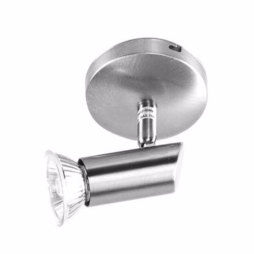 Inlight Μονόφωτο Σποτ Μεταλλικό GU10 Νίκελ Ματ Φ8X7cm 9075-1