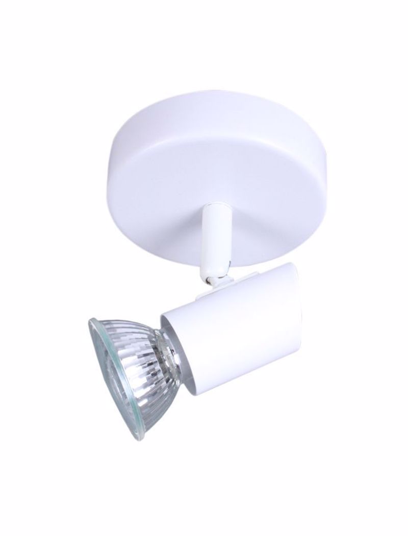 INLIGHT ΜΟΝΟΦΩΤΟ ΣΠΟΤ ΜΕΤΑΛΛΙΚΟ GU10 ΛΕΥΚΟ 9077-1