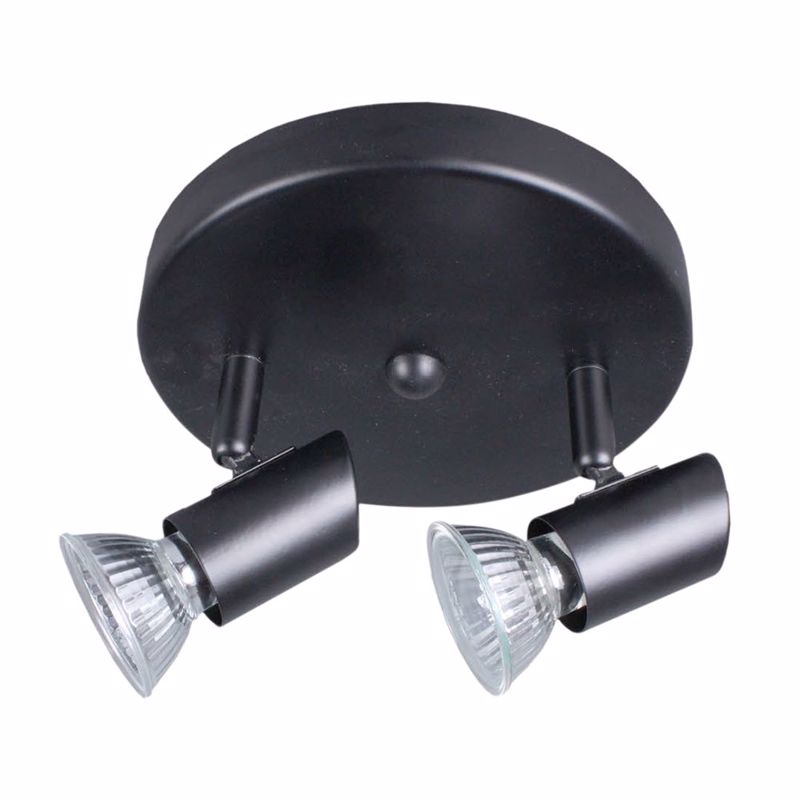 INLIGHT ΔΙΦΩΤΟ ΣΠΟΤ ΜΕΤΑΛΛΙΚΟ GU10 ΜΑΥΡΟ 9077-2