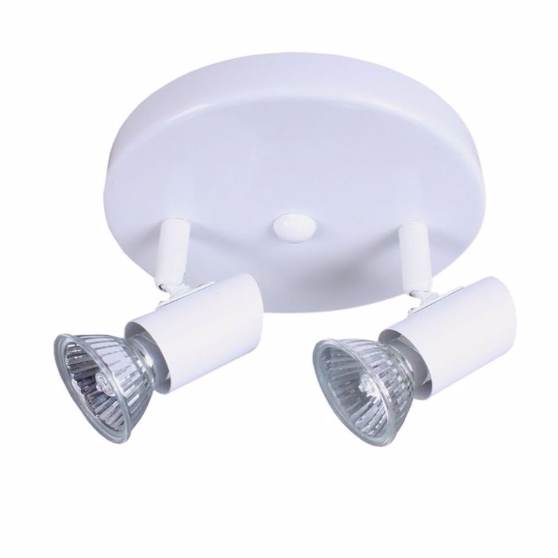 INLIGHT ΔΙΦΩΤΟ ΣΠΟΤ ΜΕΤΑΛΛΙΚΟ GU10 ΛΕΥΚΟ 9077-2