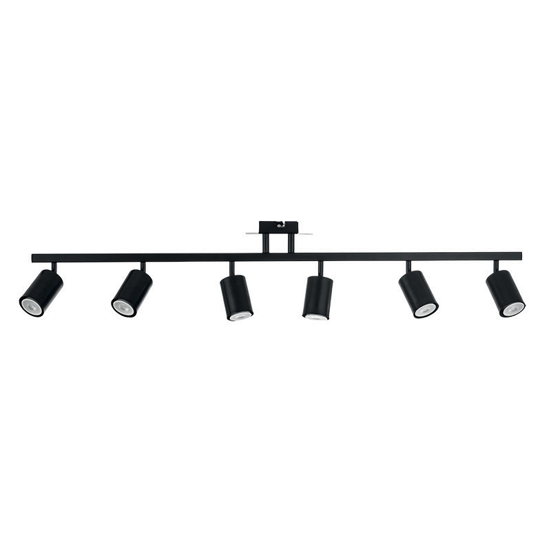 INLIGHT ΕΞΑΦΩΤΟ ΣΠΟΤ ΡΑΓΑ ΜΕΤΑΛΛΙΚΟ ΜΑΥΡΟ GU10 110x22cm 9081-6