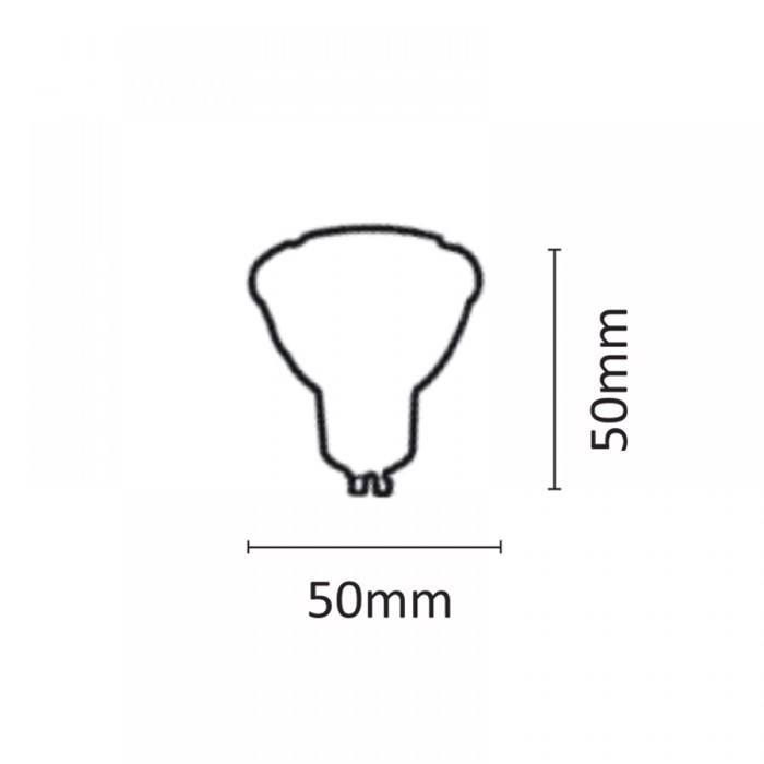 INLIGHT Lamptiras GU10 LED 8W 640Lm 3000K Thermo Lefko 7.10.08.10.1