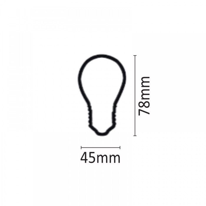 INLIGHT E27 LED Filament G45 5W 500Lm 4000K Fusiko Lefko 7.27.05.13.2