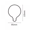 INLIGHT E27 LED Filament G95 8W 720Lm 2700K Dimmable Thermo Lefko 7.27.08.16.1