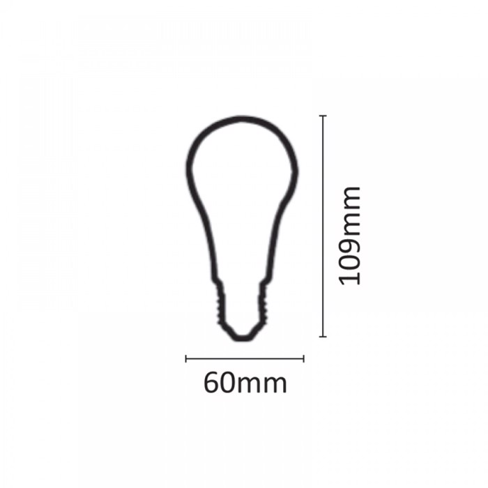 INLIGHT Lamptiras E27 LED A60 15W 1500Lm 3000K Thermo Lefko 7.27.15.04.1