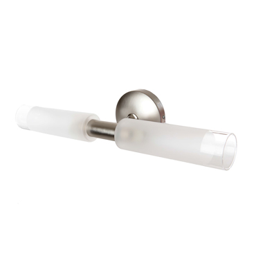 INLIGHT ΑΠΛΙΚΑ ΜΠΑΝΙΟΥ ΜΕΤΑΛΛΙΚΗ/ΓΥΑΛΙΝΗ ΝΙΚΕΛ ΜΑΤ 2 x G9 31.5cm 1039