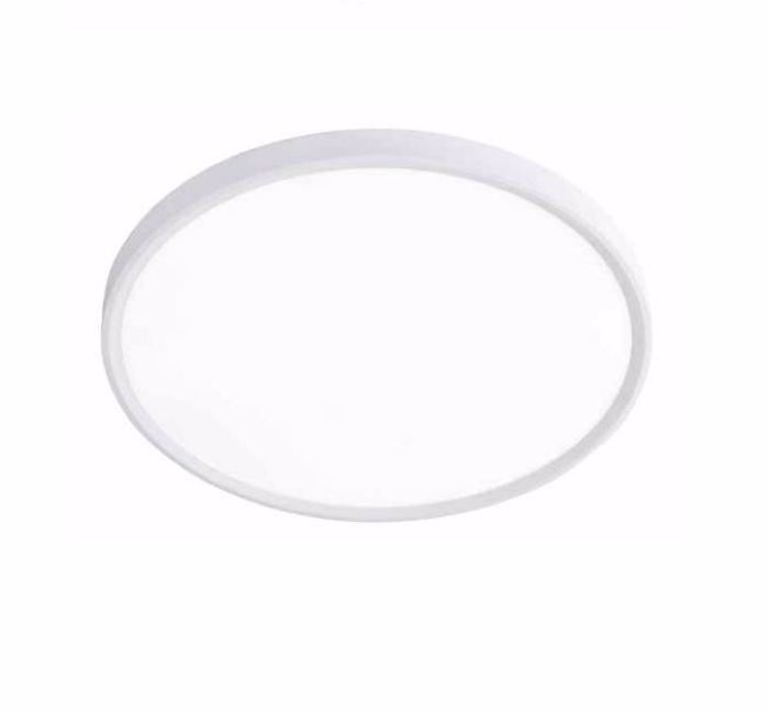 Inlight Plafoniera orofis LED 50W 3CCT (by switch on base) se lefki apoxrosi F60x2.5cm (42036-A-White)