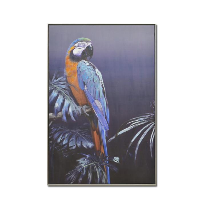 InTheBox BLUE PARROT Pinakas Kambas me Xulo Poluxromos 82x5x122cm 016258