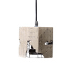 InTheBox - Maison GRID 1 Kremasto Fotistiko Orofis Tsimentenio/Metalliko 1xE27 F13x12.5cm 017670