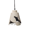 InTheBox - Maison GRID 2 Kremasto Fotistiko Orofis Tsimentenio/Metalliko 1xE27 F16x16cm 017671