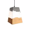 InTheBox - Maison LETT Kremasto Fotistiko Orofis Tsimentenio Kitrino/Ggri/Lefko 1xE27 20.5x20.5x27cm 017675