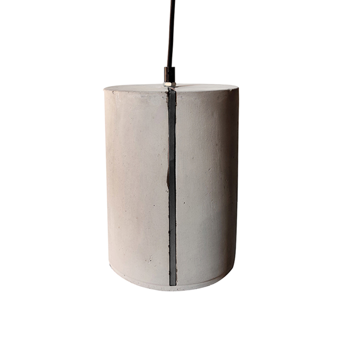 InTheBox - Maison STRIP Kremasto Fotistiko Orofis Tsimentenio/Metalliko 1xE27 F18x22cm 017679