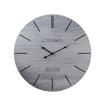 InTheBox - Maison ZEIT Ρολόι Τοίχου MDF Γκρι Φ61x4.5cm 017895