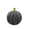 InTheBox - Maison PUMKIN DECO Kolokutha Resin Mavri/Lefki F13x14.3cm 017988